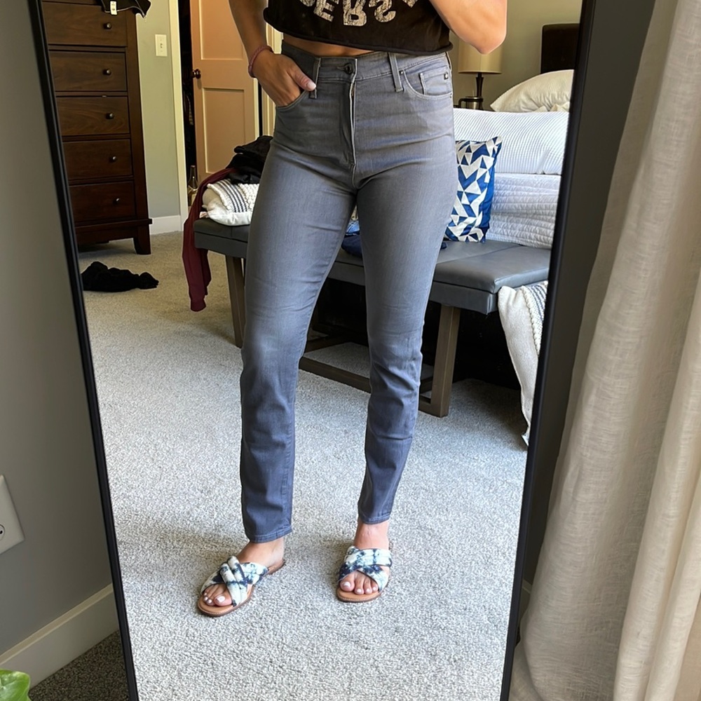 AG High Rise Stevie Ankle Jeans